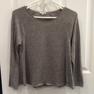 Aritzia Wilfred Free Heather Gray Long Sleeve Top